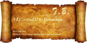 Törzsök Benedek névjegykártya